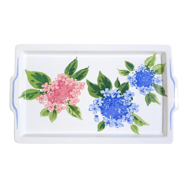 2000s Tiffany & Co. Hydrangea Serving Platter For Sale