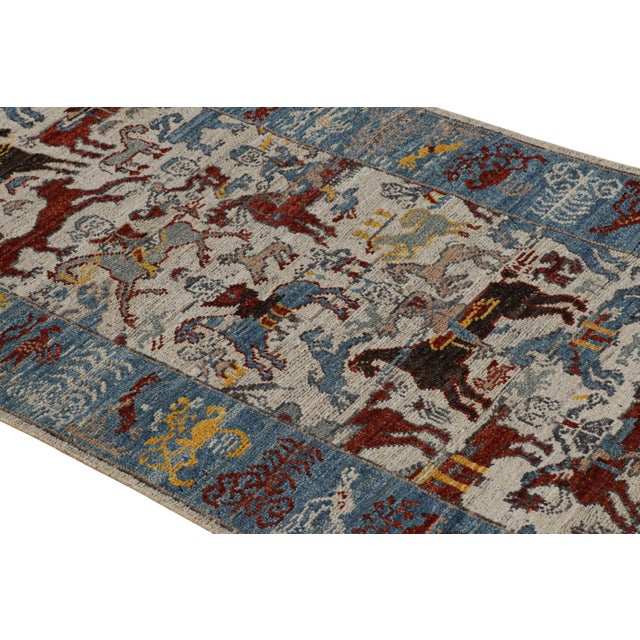 Hand-knotted in a special blend of Ghazni wool, this 3x8 runner rug is an exciting new addition to Rug & Kilim’s custom-...