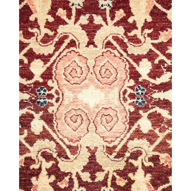 Traditional Mogul, One-of-a-Kind Hand-Knotted Area Rug in Red, 8' 2" x 10' 3" For Sale - Image 3 of 8