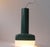 This green and fluorescent white acrylic pendant lamp was designed by Bent Karlby and manufactured by Ask Belysninger (A....