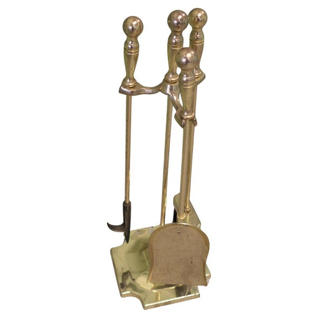 Brass Fireside Companions, 1970, Set of 4 For Sale - Image 6 of 6