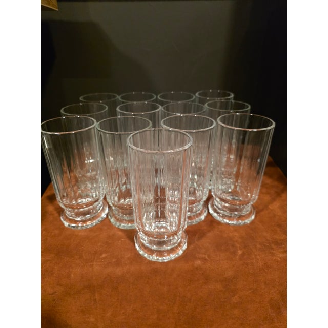 Transparent Dansk Highball Glasses From France Set of Thirteen For Sale - Image 8 of 9