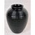 Mid 20th Century Vintage Black Milk Glass Ribbed Beehive Style Vase For Sale - Image 5 of 7