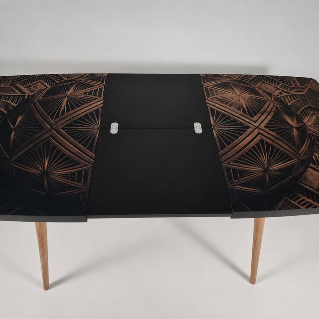 Vintage Ash Wood Table, 1970s For Sale - Image 4 of 8