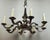 Metal Art Deco Chandelier in Silvered Bronze, 1930s For Sale - Image 7 of 12