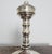 Italian Pair of Brass Fireplace Andiron Set in Silver Antique Finish For Sale - Image 3 of 7