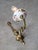 Mid-Century Italian Brass and Ceramic Sconces, Set of 2 For Sale - Image 3 of 13