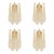 Italian Gold Wall Sconce with Murano Conchiglie Glass by Simoeng, Set of 4 For Sale - Image 11 of 11