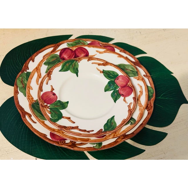 Ceramic 1950s Franciscan Apple Dinnerware Complete Set of 78 Pieces Serving 12 For Sale - Image 7 of 11