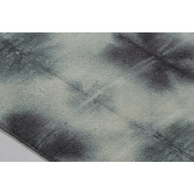 Contemporary Rug & Kilim’s Indian Dhurrie Rug in Cream, Gray and Black Geometric Patterns For Sale - Image 3 of 10