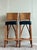 Mid-Century Modern Vintage Coastal Woven Rattan Bar Stools - A Pair For Sale - Image 3 of 9