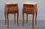 Brown 1920s Pair of French Louis XV Style Rosewood Side Tables Nightstands For Sale - Image 8 of 14