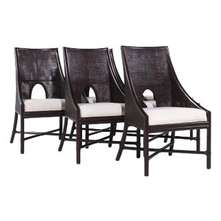 Barbara Barry for Baker McGuire Tobacco Cane Dining Chairs - Set of 6 For Sale