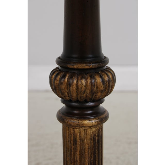 Maitland Smith Regency Style Mahogany Round Lamp Table For Sale - Image 12 of 15