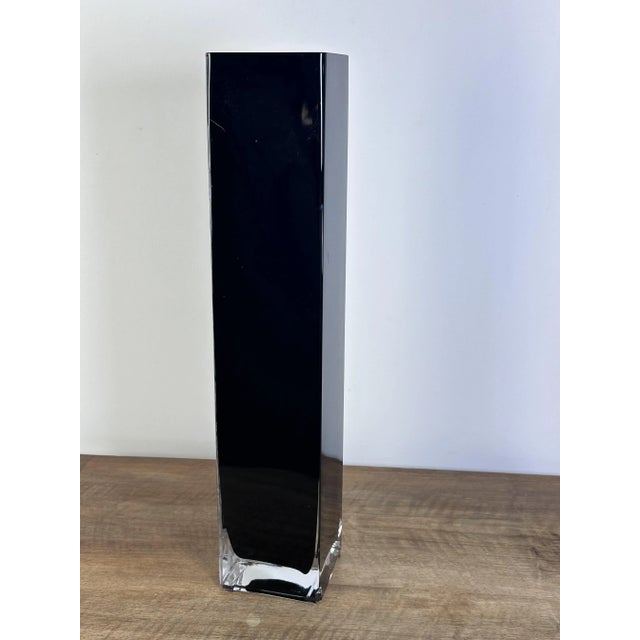 Glass Cubist Vase by Anatole Riecke, 1969 For Sale - Image 7 of 15