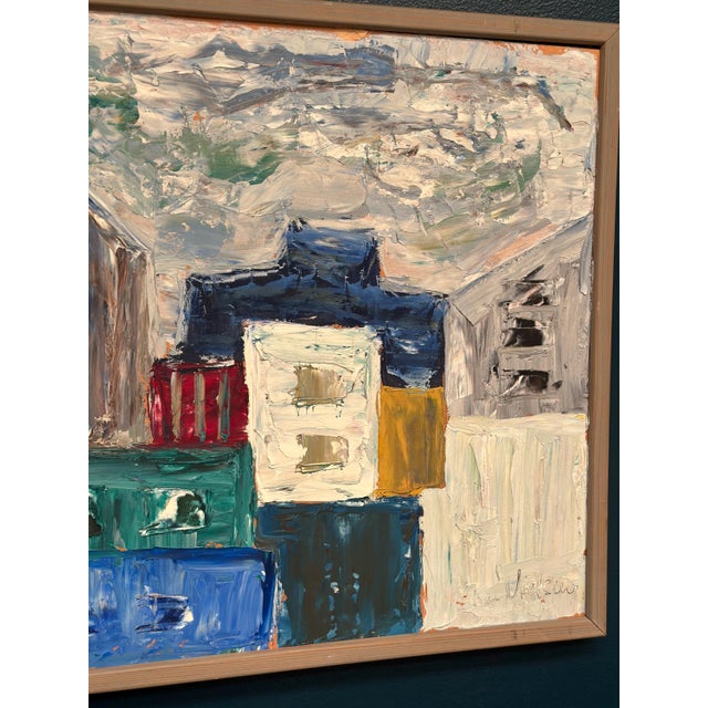 Kai Nielsen, Houses, 1960s, Oil on Panel For Sale - Image 15 of 18