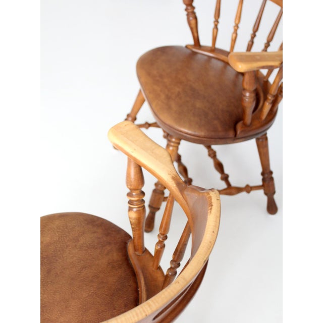 Mid-Century Dinaire Windsor Dining Chairs Set 6 For Sale - Image 13 of 18