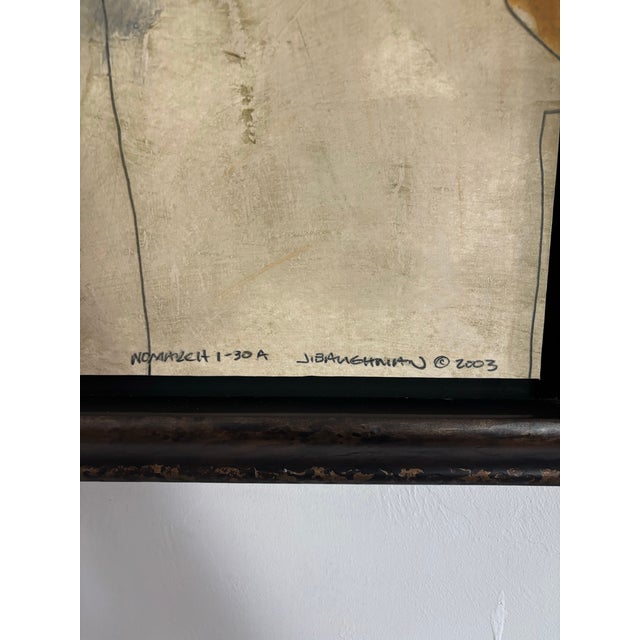 Contemporary Abstract Mixed Media Paintings by John Baughman, Pair, 2003 For Sale - Image 4 of 7