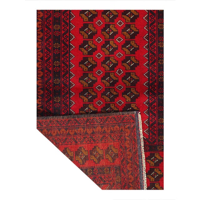 Traditional Pasargad DC Afghan Handmade Baluch Rug For Sale - Image 3 of 3