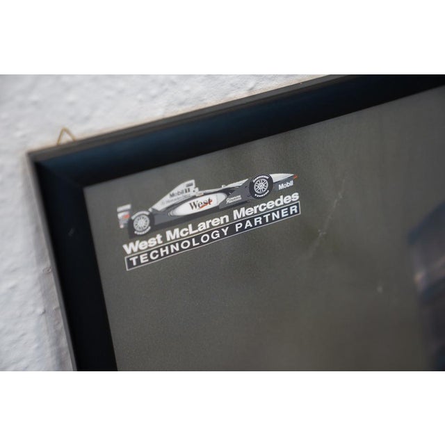 Black West McLaren Mercedes FIA Formula 1 Poster, 1998 For Sale - Image 8 of 14