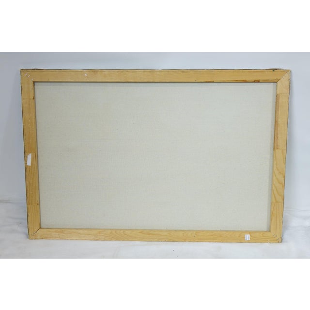 Mid 20th Century "A Path to Warmth" - Oil on Canvas, Unframed For Sale - Image 5 of 5