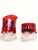 Wonderful 1920s Ruby Flash matched creamer and sugar serving set. Deep red ruby glass with clear molded glass bottoms....