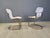 Set of 5 dining chairs from Cidue. The chairs have a beautifully shaped brass frame and come with a beige fabric...