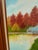 1990s 1990s Watermill and Colorful Foliage Landscape Painting on Canvas, Signed by the Artist, Framed For Sale - Image 5 of 8