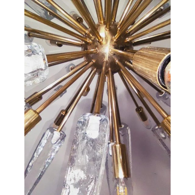 Sputnik 24 Brass Lights with Murano Glass For Sale - Image 11 of 13