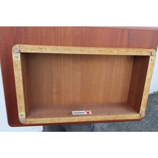 Sannemann Danish Modern Nightstand End Side Table With Open Shelves 5776 For Sale - Image 9 of 12