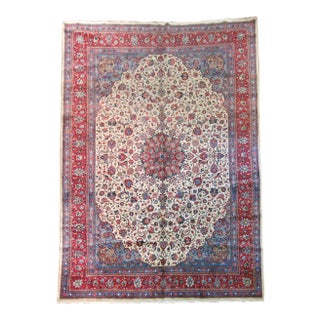 Vintage Giassabad Sarouk Rug - 8'6" x 12'1" For Sale