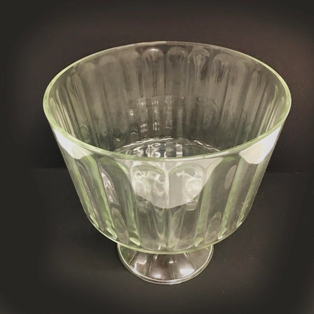 Vintage Glass Trifle Bowl, for desserts