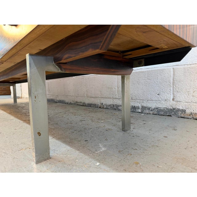 Vintage Mid-Century Modern Gabonese Ebony and Metal Sideboard For Sale - Image 15 of 17