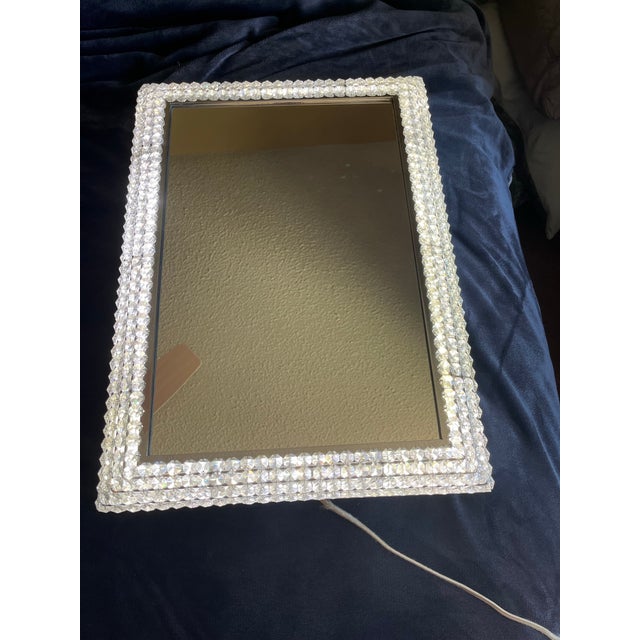 Authentic 1960/1970 Palwa Illuminated Crystal Mirror (22x16) For Sale - Image 9 of 9