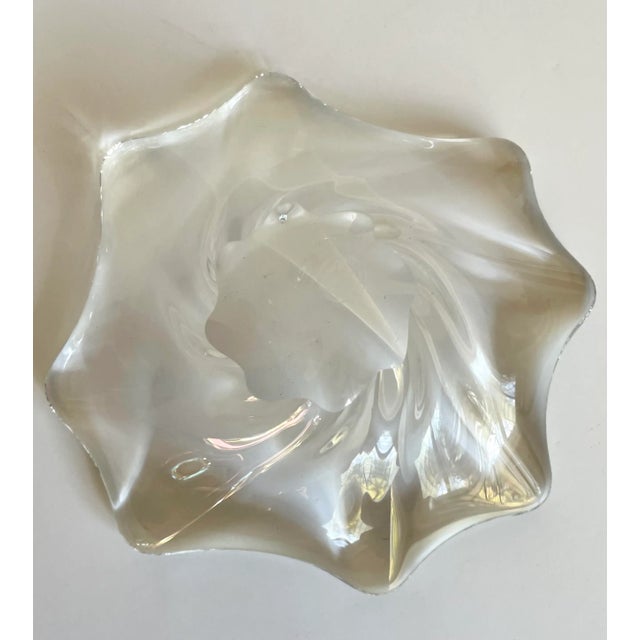 Transparent 1970's Baccarat Crystal Candy Dish Bowl For Sale - Image 8 of 10