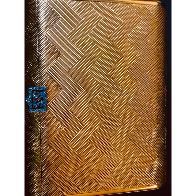 Early 20th Century Cartier 18 Karat Yellow Gold Vanity Case 279 Grams, Art Deco, 279 Gm Gold, Rare For Sale - Image 5 of 18