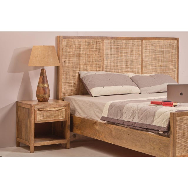 Transitional Eldridge One Drawer Wood Nightstand by Loomlan For Sale - Image 3 of 7