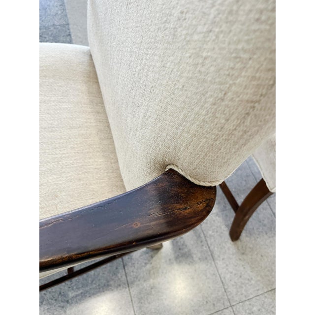 Beige 1940s Danish Modern Armchairs in the Style of Fritz Hansen - A Pair For Sale - Image 8 of 14