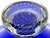 Pairpoint Cobalt Blue Engraved Floral Center Bowl Controlled Bubble Pedestal For Sale - Image 11 of 14