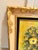 Monumental Mid-Century Impasto Floral Painting in Original Solid Carved Wood Hollywood Regency Frame For Sale In Mobile - Image 6 of 12