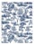 The House of Scalamandré Garden Toile Wallpaper, Lapis For Sale