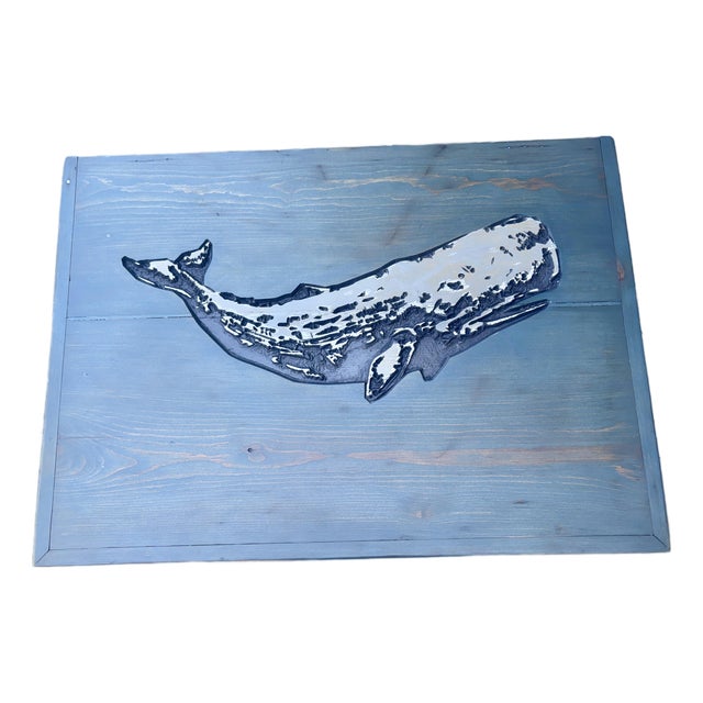 Late 19th Century Squid and Whale Blanket Chest For Sale