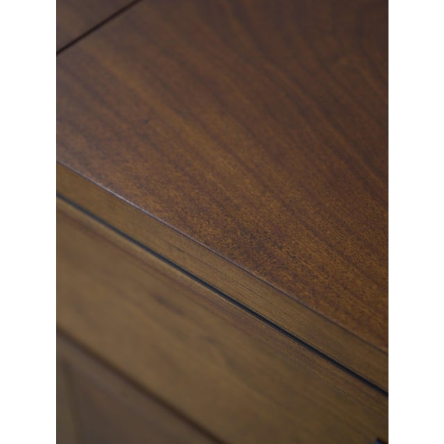 Stickley Cherry Mission Inlaid Fold Top Bar Cabinet For Sale - Image 15 of 18