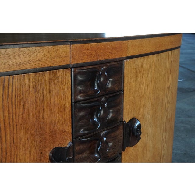 Amsterdamse School Cabinet by Willem Rädecker, Netherlands, 1920s, in Very Good conditions. Designed 1920 to 1949 I have...