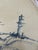 Ceramic Mid 20th Century Coastal Studio Pottery Dish With Hand-Painted Lighthouse Coastal Scene. For Sale - Image 7 of 11