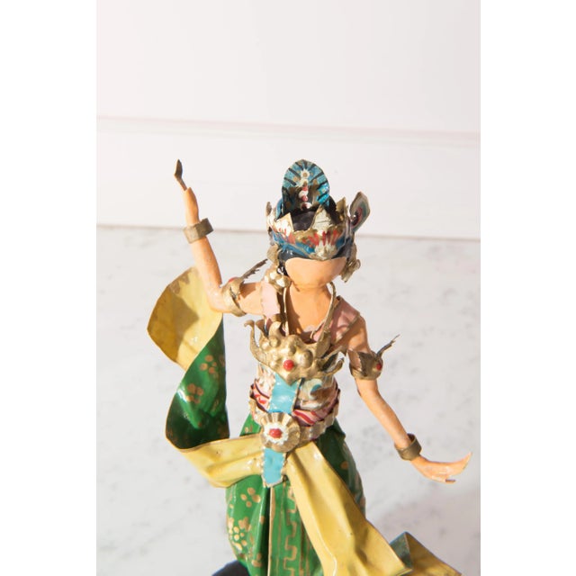 Red 1970s Lee Menichetti Thailand Dance Costumed Sculptures- Set of 3 For Sale - Image 8 of 13