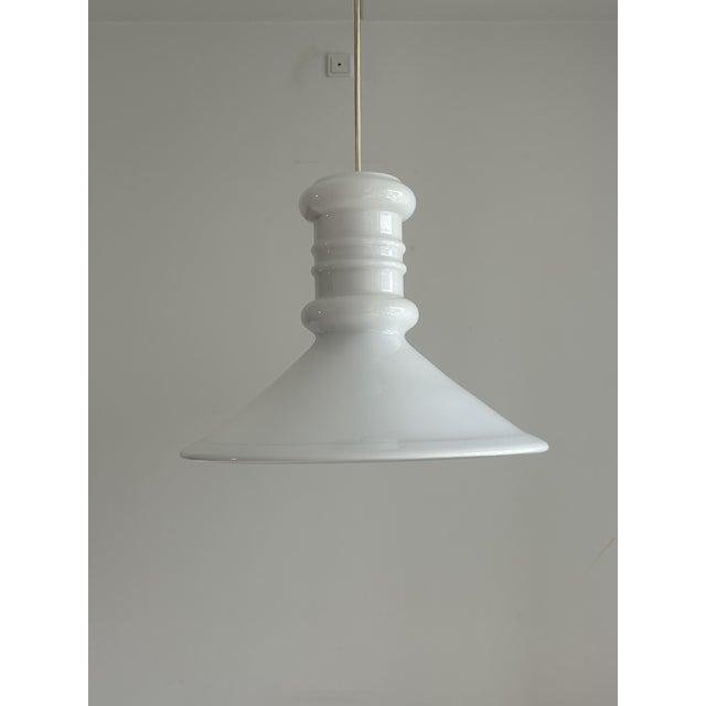 Mid-Century Modern Pharmacy Pendant Lamp by Sidse Werner for Holmegaard, 1980s For Sale - Image 3 of 12
