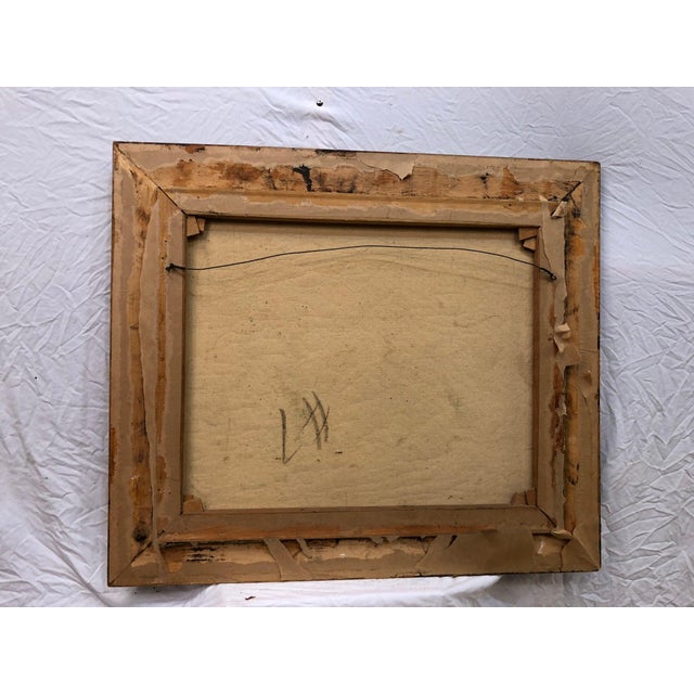 A moody and masterfully executed original oil on canvas, this piece captures the quiet poetry of nature in a moment...