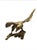 Vintage Brass American Bald Eagle Sculpture For Sale - Image 4 of 7