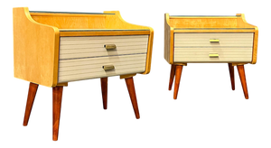 Mid-Century Modern Bedside Tables, 1960s, Set of 2